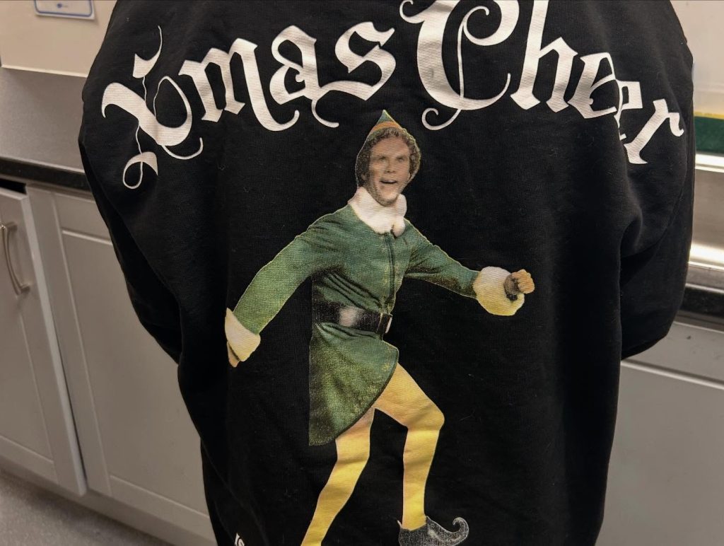 Christmas jumper day for the Toy show tonight 🤩🎄⭐️.