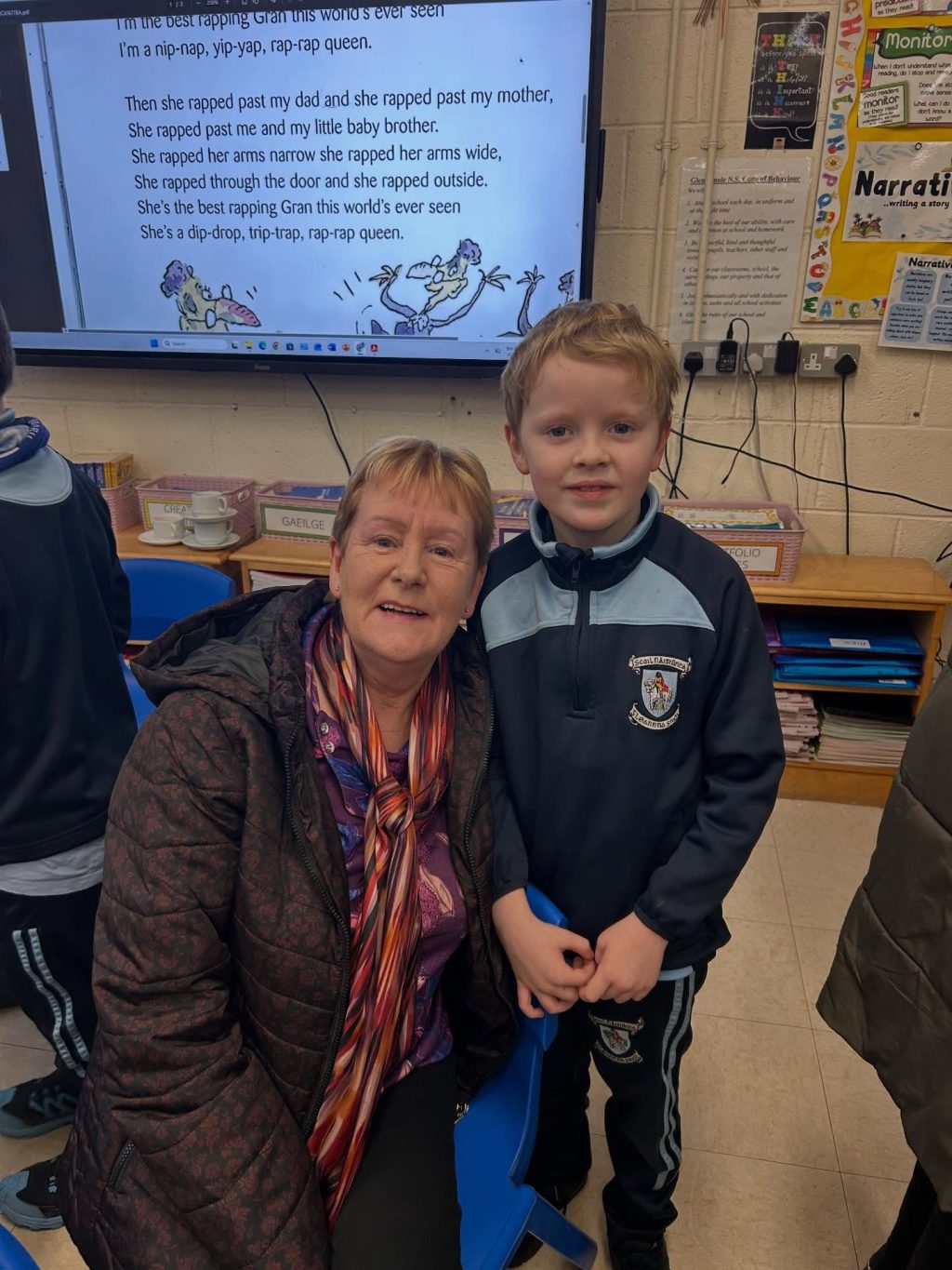 Grandparents day 2026. A lovely morning with the kids and grandparents, filled with poems, songs, and fun games! ☕️🎲