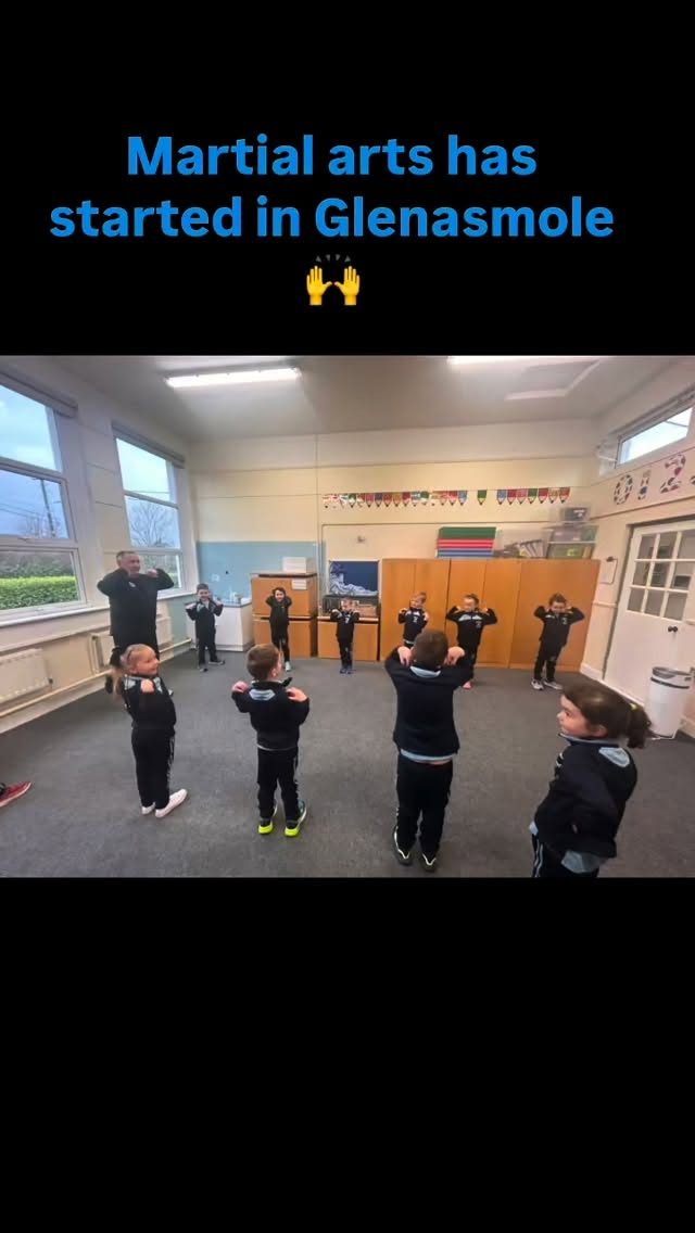 Martial Arts had started in Glenasmole for all classes! The children loved this today and have many more skills and techniques of martial arts to learn in the next coming weeks 🤩🙌